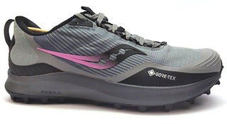 Saucony Women's Peregrine 12 GTX Trail Running Shoes GORE-TEX Alloy Quartz 9 M