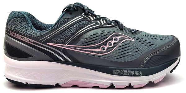 Saucony Women's Echelon 7 Running Shoes EVERUN S10470-1 Sla Pink Size 9.5 X-Wide