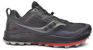 Saucony Men's Peregrine 10 Trail Running Shoes PWR-Trac Black Red Size 9 Wide
