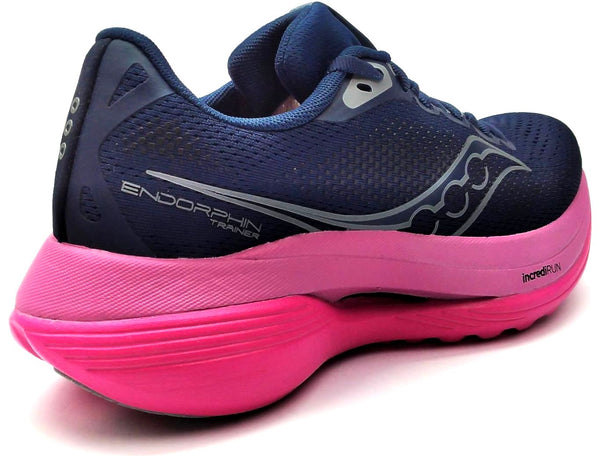 Saucony Women's Endorphin Trainer Running Shoes  Navy Fucshia Size 6.5 Medium