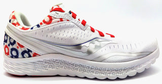 Saucony Women's Kinvara 11 Running Shoes Comfort Sneaker White Red Blue 9 Medium