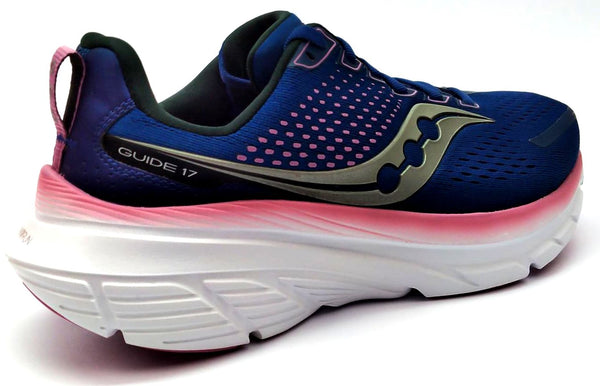 Saucony Women's Guide 17 Running Shoes Comfort Sneakers Navy Orchid Size 9 XW