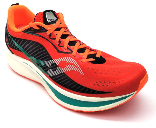 Saucony Men's Endorphin Speed 2 Training Running Shoes Scarlet Black Size 13 M