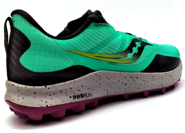Saucony Women's Peregrine 12 Trail Running Shoes PWRRUN Cool Mint Acid 9.5 M