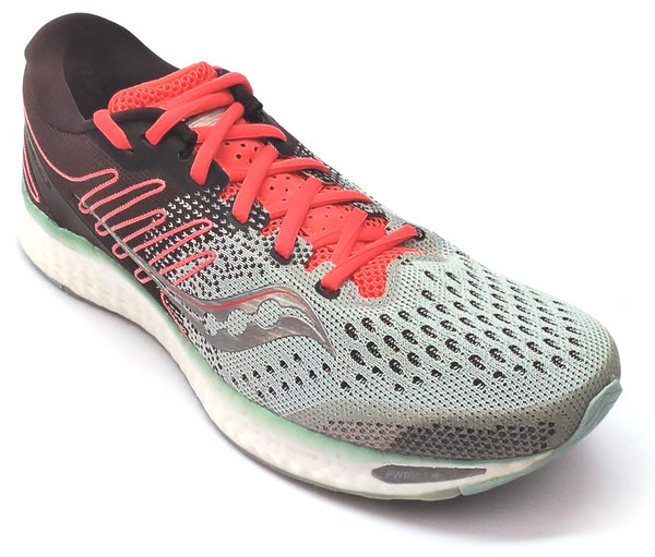 Saucony Women's Freedom 3 Running Shoes Athletic Sneaker Sky Grey Coral 10.5 M