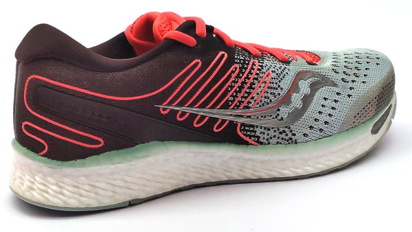 Saucony Women's Freedom 3 Running Shoes Athletic Sneaker Sky Grey Coral 10.5 M