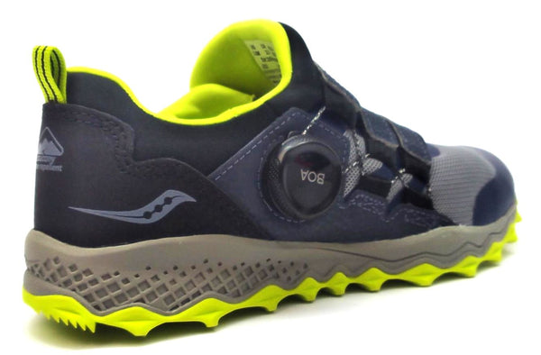 Saucony Boy's Kid Peregrine 12 Shield Hiking Shoes Athletic Sneakers BOA
