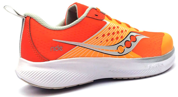 Saucony Unisex Kids Ride KDZ Trainer Running Shoes Sneakers PWRRUN Low Top