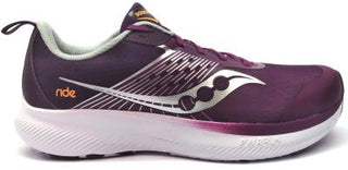 Buy plum-white Saucony Unisex Kids Ride KDZ Trainer Running Shoes Sneakers PWRRUN Low Top