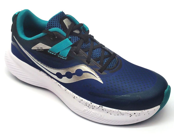 Saucony Ride 15 Boy's Kids Running Shoes PWRRUN Athletic Sneakers Lightweight
