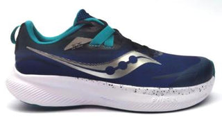 Buy twlight-black Saucony Ride 15 Boy&#39;s Kids Running Shoes PWRRUN Athletic Sneakers Lightweight