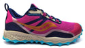 Saucony Girl's Peregrine 12 Shield Running Shoes Navy Turquoise Pink Size 4M
