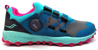 Saucony Girl's Kids Peregrine 12 Shield Hiking Shoes Athletic Sneakers BOA