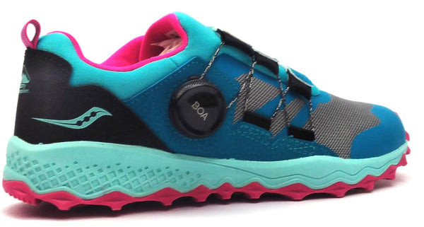 Saucony Girl's Kids Peregrine 12 Shield Hiking Shoes Athletic Sneakers BOA