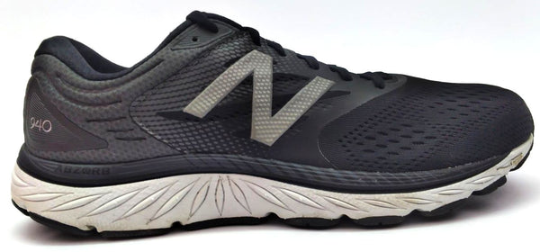 New Balance Men's 940 Running Shoes Lace Up ABZORB Black White Grey Size 11.5 D