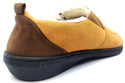 PowerStep Men's Twin-Gore Slippers Arch Support Orthotic Slip-on Brown Size 9