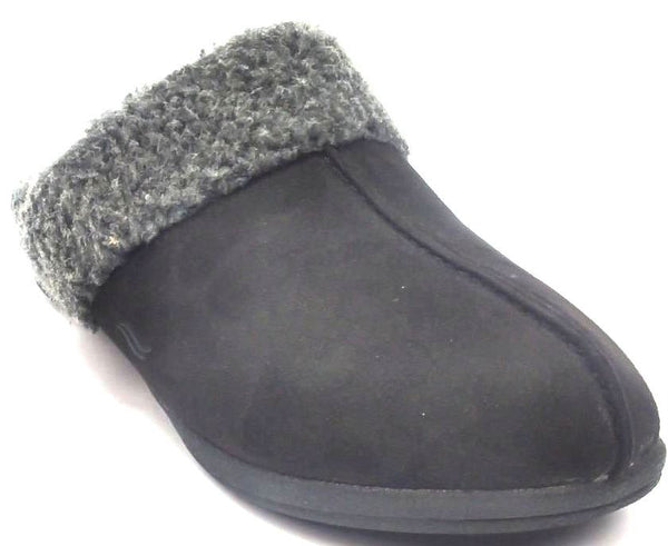 PowerStep Women's House Clogs Fusion Shoes Orthotic Arch Support Black Size 9