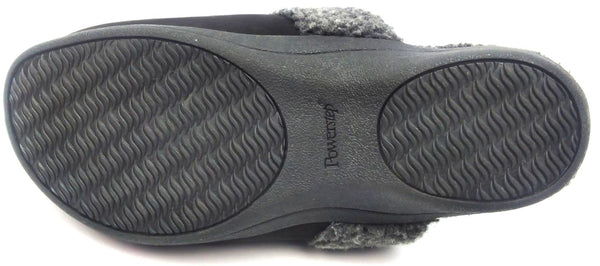 PowerStep Women's House Clogs Fusion Shoes Orthotic Arch Support Black Size 9