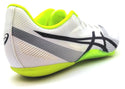 Asics Men's Hypersprint 6 Track Shoes Spike White Black Safety Yellow Size 9.5M
