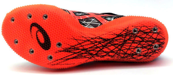 Asics Men's High Jump Pro L Track & Field Shoes Black Flash Coral Sliver - 7.5M