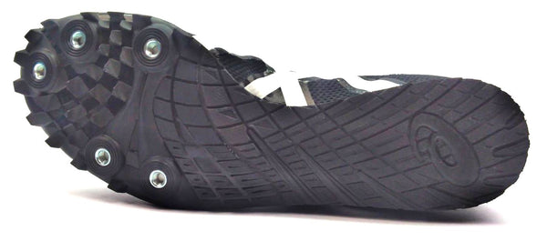 Asics Men's Hyper LD 6 Track and Field Shoes Athletic Spikes Black White Size 6M