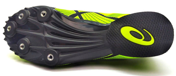 Asics HYPER MD 6 Track Field Shoes Athletic Spikes Safety Yellow Black Size 4.5M