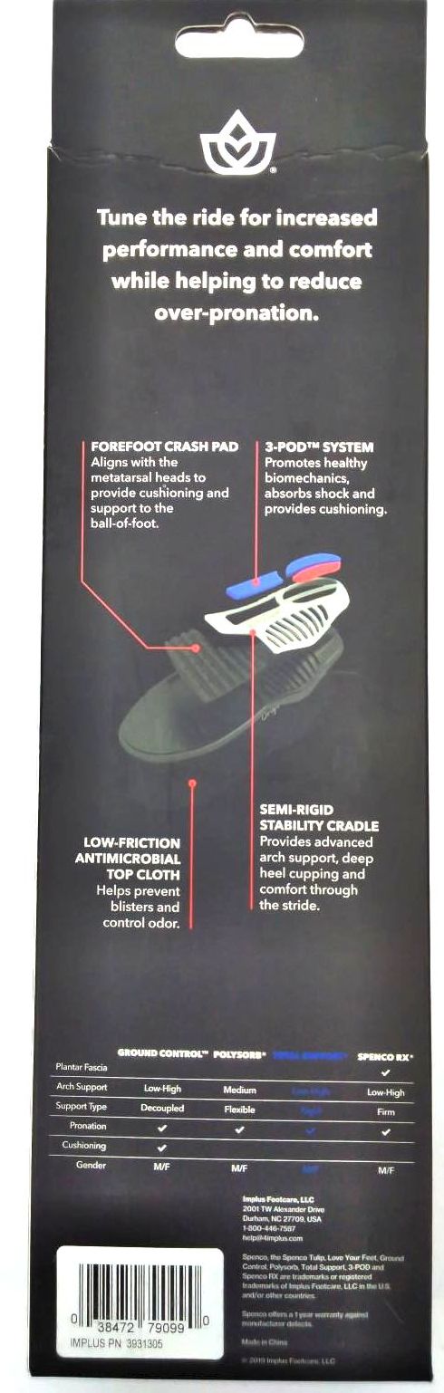 Spenco Unisex Insole Love Your Feet Total Support Medium Arch Cushioned Original