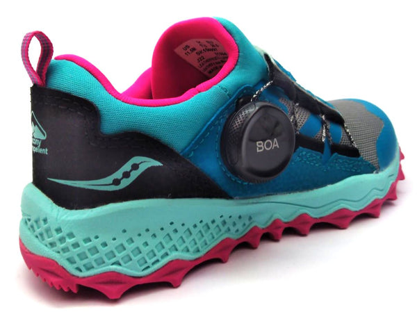 Saucony Girl's Kids Peregrine 12 Shield Hiking Shoes Athletic Sneakers BOA