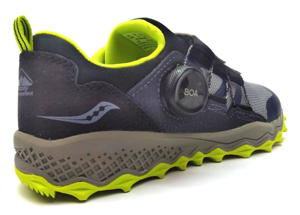 Saucony Boy's Kids Peregrine 12 Shield Hiking Shoes Athletic Sneakers BOA