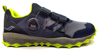 Saucony Boy's Kids Peregrine 12 Shield Hiking Shoes Athletic Sneakers BOA