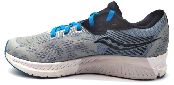 Saucony Boy's Kids Guide 14 Running Shoes SK264331 Grey Blue Black Size 1 Medium