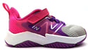 New Balance Kids' Unisex Running Shoes Rave Run V2 Bungee Lace Grey Purple 7.5M