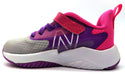New Balance Kids' Unisex Running Shoes Rave Run V2 Bungee Lace Grey Purple 7.5M