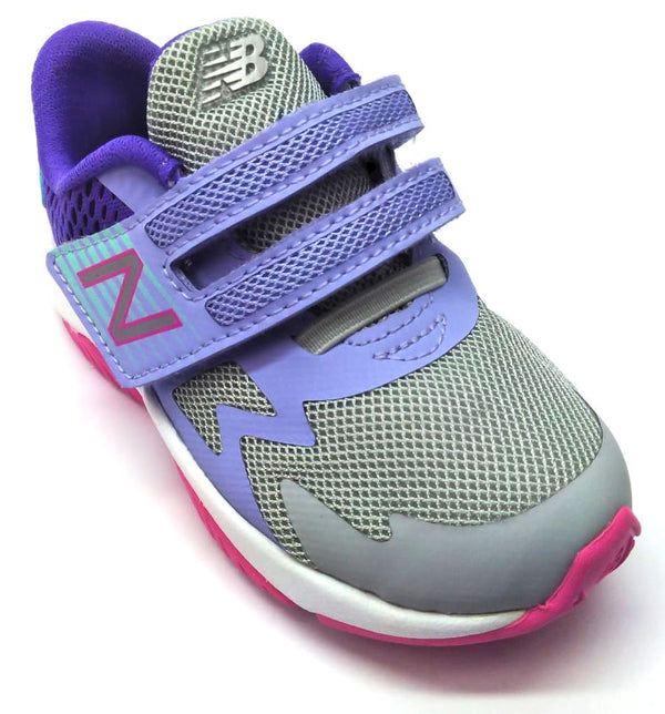 New Balance Girl's Kids' Rave Running Shoes Purple Pink Light Gray Size 8 Wide