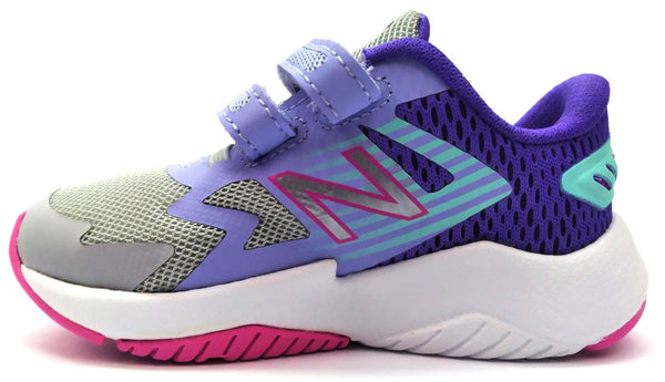 New Balance Girl's Kids' Rave Running Shoes Purple Pink Light Gray Size 8 Wide