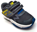 New Balance Boy's Kids Rave Running Shoes Dark Gray Navy Gold Size 5 Medium