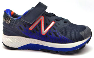 New Balance Boy's Kids Running Shoes Orange Navy Dark Gray Size 10.5 X-Wide