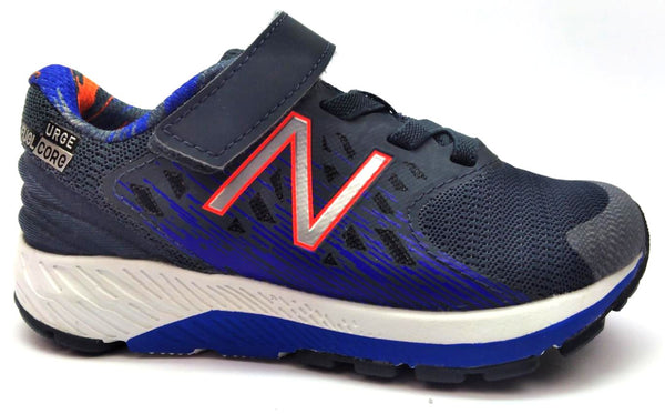 New Balance Boy's Kids Running Shoes Orange Navy Dark Gray Size 10.5 X-Wide