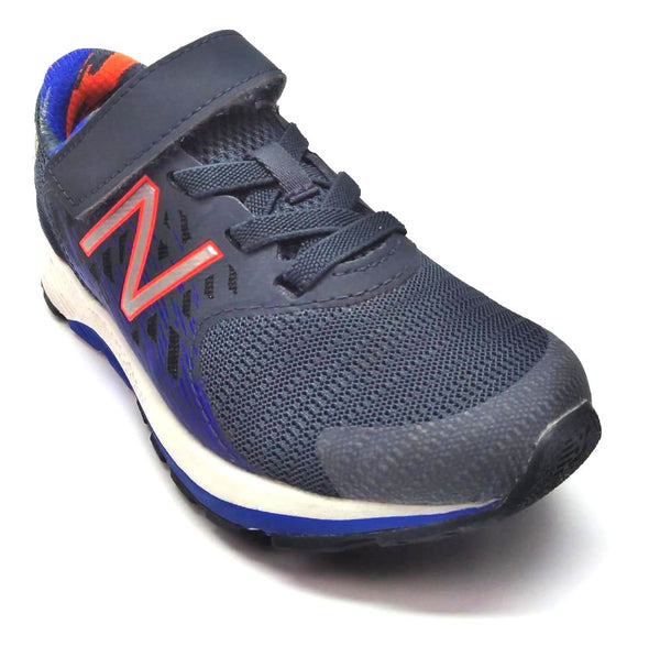 New Balance Boy's Kids Running Shoes Orange Navy Dark Gray Size 10.5 X-Wide