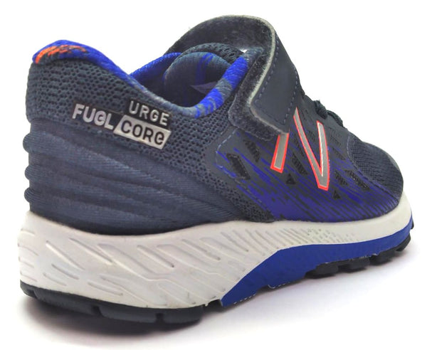 New Balance Boy's Kids Running Shoes Orange Navy Dark Gray Size 10.5 X-Wide