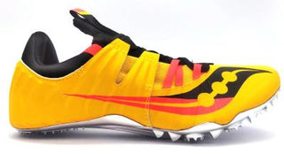 Buy vizigold-vizired Saucony Boy's Youths  Showdown 5 Racing Track Shoes Athletic Spikes Low Top