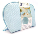 Glo Tech Cosmetic Bags with Rechargeable LED Compact Mirror 3 Piece Set