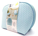 Glo Tech Cosmetic Bags with Rechargeable LED Compact Mirror 3 Piece Set