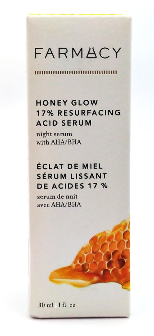 Farmacy Honey Glow 17% Resurfacing Acid Night Serum with AHA + BHA 1 Oz