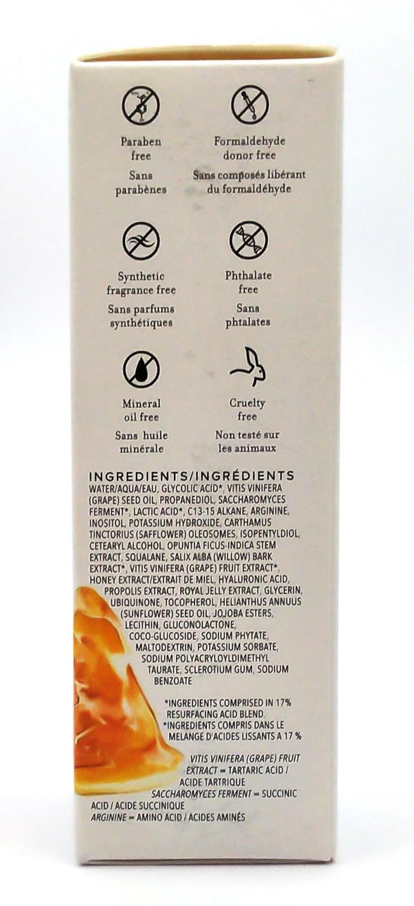 Farmacy Honey Glow 17% Resurfacing Acid Night Serum with AHA + BHA 1 Oz