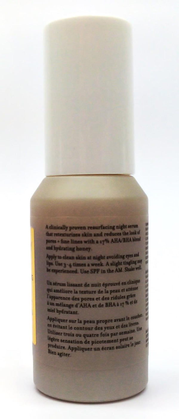 Farmacy Honey Glow 17% Resurfacing Acid Night Serum with AHA + BHA 1 Oz