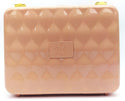 Glo Tech Cosmetic Bags with LED Compact Mirror 3 Piece Set Mocha Mousse
