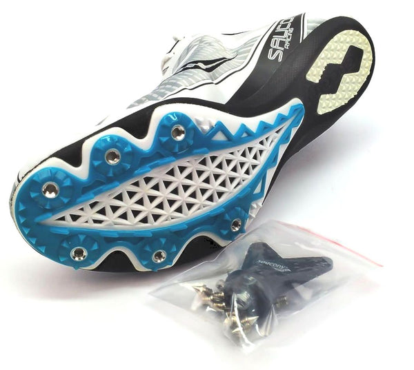 Saucony Ballista 2 Men's ISOFIT Running Track Field Shoes Racing Spikes Lace Up