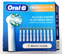Oral-B Replacement Brush Heads Cross Action X Deep Clean White 7 Count