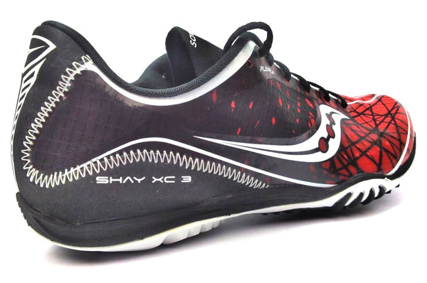 Saucony Shay XC 3 Spike Men's Athletic Shoes Red Black White 10.5 Medium